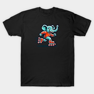 Elephant on Rollerblades T-Shirt